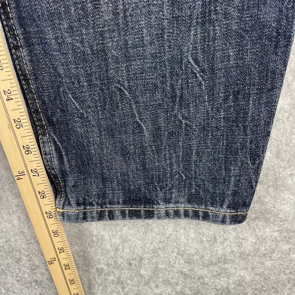 Zara Banana Leg Fit Jeans Womens‎ 4 Dark Wash Mid Rise Baggy Skater Grunge NEW